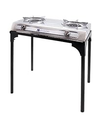 Stansport cocina doble de acero inoxidable con sop