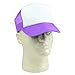 DALIX Trucker Cap Neon Purple Hat for Youth Baseball Caps