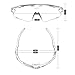 BATFOX Polarized Sports Sunglasses Glasses TAC Running Cycling Baseball Fishing Golf Softball Outdoor for Men Women Youth Interchangeable Lenses Tr90 Unbreakable Frame 100% UV Protection(Blue White)