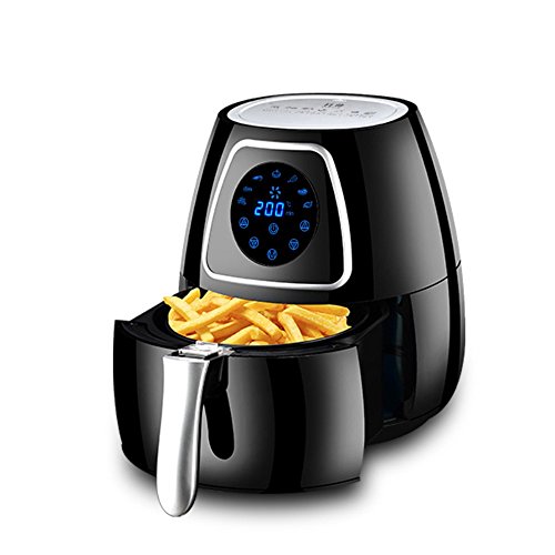 Click Here to See More Images VJUKUB Air Fryer for Healthy Fried Food 2.8 Litre Capacity Smart Touch Screen Electric Fryer Without Soot Large Capacity Fries Machine Double Pot Design