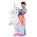 TOLOCO Inflatable Unicorn Rider Costume | Inflatable Costumes For Adults Or Child | Halloween Costume | Blow Up Costume (Child Unicorn)