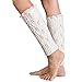 Creazy® Baby Kids Girl's Crochet Knitted Leaf Lace Leg Warmers Socks