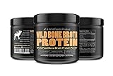 Bone Broth Protein Powder by Wild Foods | Non-GMO, Paleo, All-Natural, Unflavored, Grass-Fed Bovine Sourced (1 Pound)