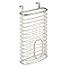 mDesign Steel Hanging Cabinet Organizer, Pearl Champagne, 3