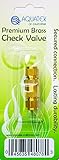 AQUATEK Premium Brass Check Valve & Extension Connector for Aquariums
