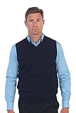 Gioberti Mens V-Neck Cotton Solid Sweater Vest