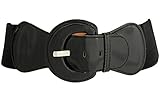TFJ Women Fashion Belt Hip Elastic High Waist Band Plus Size M L Xl Black