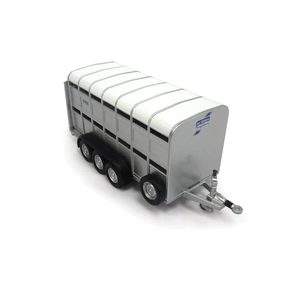 Britains 1:32 Ifor Williams Livestock Trailer, Farm Set Accessory Compatible with 1:32 Scale Farm Animals, Suitable for Collectors & Children from 3 Years