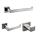 XVL Bathroom Accessories Set, Toilet Roll Paper Holder, Towel Ring, Robe Hook SUS304 Stainless Steel Brushed Gt1111