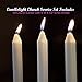50 Church Candles with Drip Protectors for Devotional Candlelight Vigil Service, Box of 50 Candles, Unscented White 5