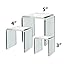 HESIN Clear Acrylic Risers Set of 3 (3inch,4inch,5inch)
