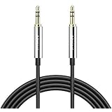 Anker 3.5mm Premium Auxiliary Audio Cable (8ft / 2.4m) AUX Cable for Headphones, iPods, iPhones, iPads, Home/Car Stereos and More (Black)