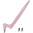 Joyangy Craft Cutting Tools, 360 Degree Rotating Blades Stainless Steel Cutter Pen with 15, 30, 45 Degree Blades for DIY Crafts, Stencils, Scrapbooks-Pink