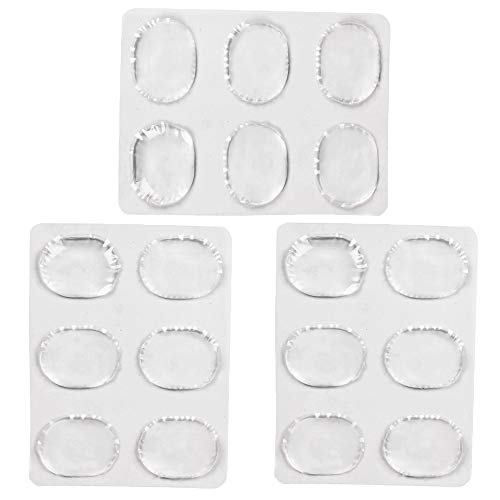 Drum Damper Gel Pads, zosenda 18 Pcs Soft Silicone Drum Dampeners Drum Silencers, Clear Drum Sound Dampening Pad Drum Mute for Drum Tone Control