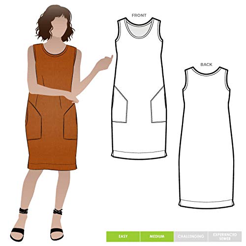 Style Arc Sewing Pattern - Iris Woven Dress (Sizes 18-30)
