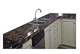 EZ FAUX DECOR Instant Dark Emperador Marble Soapstone Granite Countertop Film 36