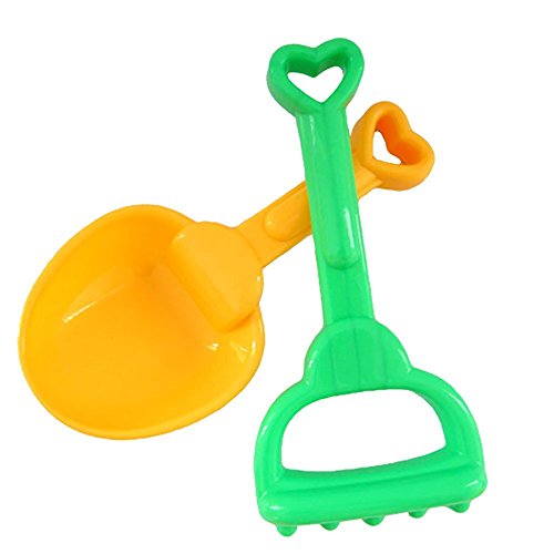 Beach Toys,7Pcs Sand Sandbeach Kids Castle Bucket Spade Shovel Rake Water Tools - Thumbnail 2