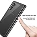 Eonfine Galaxy Note 10 Case, Built-in Screen Protector Heavy Duty Shockproof Rugged Cover Skin for Samsung Galaxy Note 10(Black+Clear)(Fingerprint Unlock with Fingerprint Film)