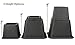 Greenco Adjustable Bed and Furniture Riser,Great For Under Bed Storage, 3 Height Option Risers, 8 Inch Bed Riser