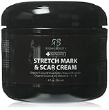 Stretch Mark and Scar Cream 4 oz - Best moisturizing cream to decrease and prevent stretch marks and scars - with Organic Ingredients with Natural Plant Oils for pregnancy