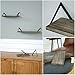 SRIWATANA Floating Shelves Wall Mounted, Rustic Wall Shelves for Bedroom, Bathroom, Living Room, Kitchen Set of 3(Gray)