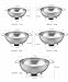 chéri d'amour Colander, Top Rated Micro-Perforated, Stainless Steel, Heavy Duty Handles and Stable Base