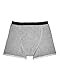 iHeartRaves Men's Anti-Theft Boxer Briefs with Pocket - Comfortable Inside Pocket Boxer Brief Underwear with Pouch Lining Undies (Grey, Large)