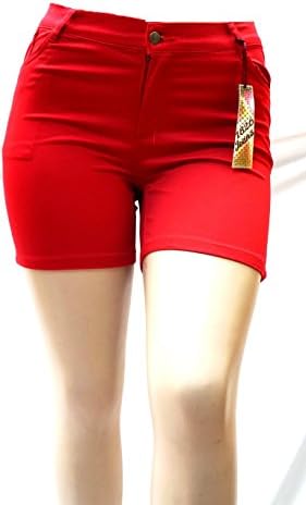 1826 Jeans Women's Premium Plus Size Twill Short Solid Colors Stretch PS-792