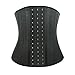 Atbuty Latex Waist Training Cincher Corset 25 Steel Boned Workout Body Shaper for Women