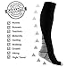 REEHUT 3 Pairs Compression Socks (20-30mmHg) for Men & Women - Great for Running, Nursing, Medical, Athletic, Edema, Flight Travel, Pregnancy and Shin Splints (Grey, L/XL)