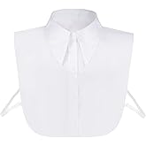 Yolyoo Fake Collar Detachable Dickey Collar, Faux False Collars Blouse Half Shirts for Women Winter Daily Costume Graduation