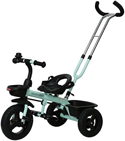 Children Trike Tricycle Bicycle Baby Trolley Child Car Bike 3 Wheels 1-3 Years Old Kids (Color : Cyan)