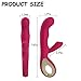 G Spot Rabbit Vibrator Clitoris Stimulation, EVERFUN Waterproof Dildo Vibrator Clit Stimulator with 10 Vibration Modes Quiet Dual Motor for Women Rechargeable ( Pink)