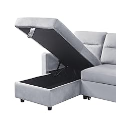 TUTB 81.5'' L-Shape Convertible Sleeper Sectional