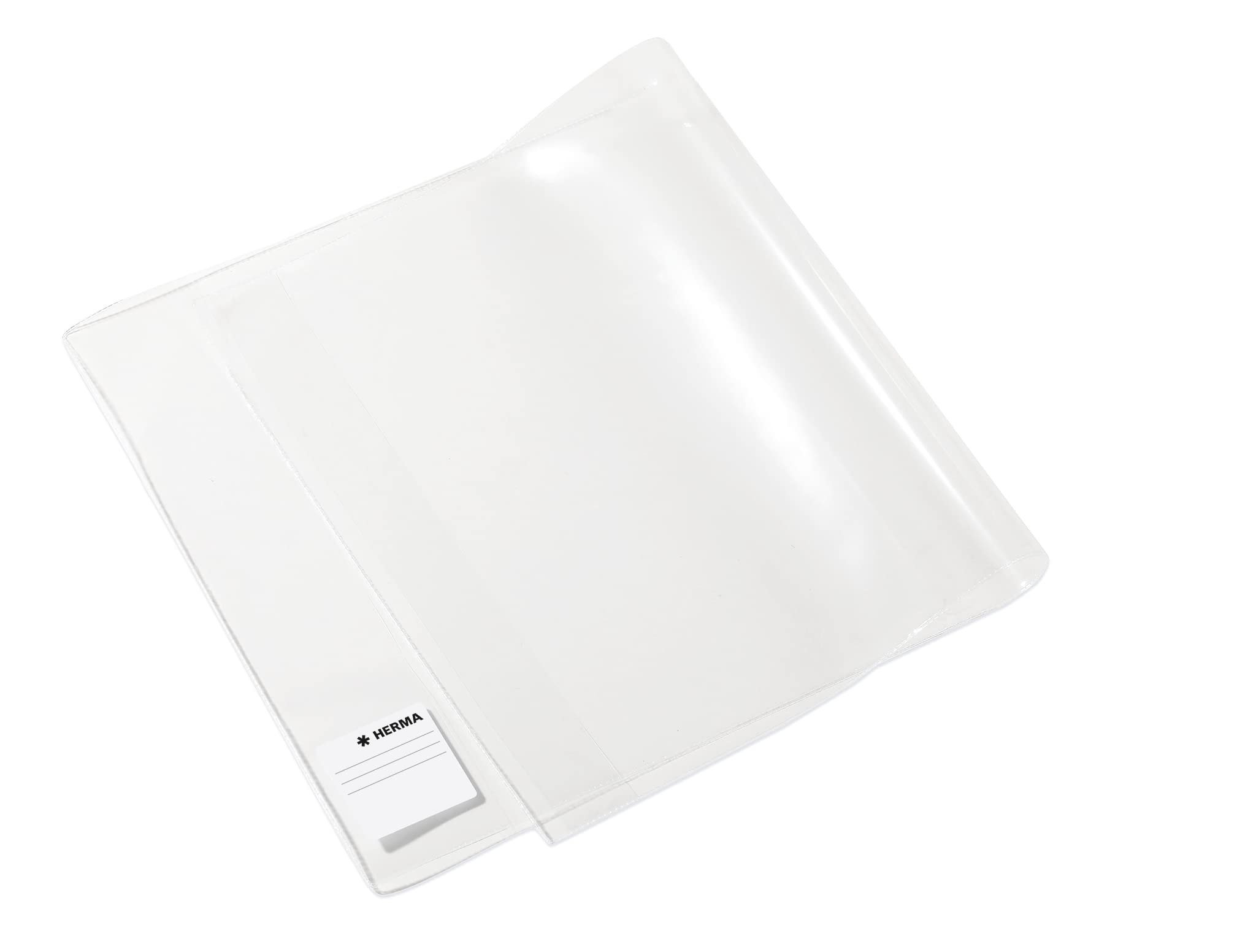 HERMA Basic Book Cover Made of Robust Film with Name Label, for School Books