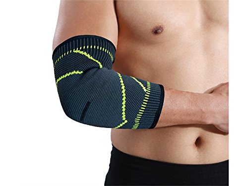 Huasen Sports Safe Guard Elbow Sleeves Adjustable Running Fit Sport Basketball Elbow Compression Wrap Cycling Sports - Thumbnail 3