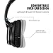 JIFFY J200 Active Noise Cancelling Bluetooth Wireless Headphones with Microphone Over the Ear, Comfortable Lightweight Protein Earpads foldable, Phone Volume Control 30 Hours Playtime for 3.5mm device