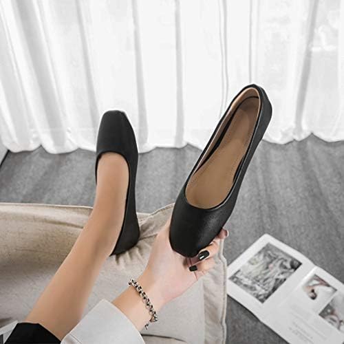 パンプス フラットパンプス フラットシューズ ローヒール レディース スーツ ぺたんこシューズ 通勤 通学 靴 ブラック シンプル オフィスカジュアル フォーマル スクエアトゥ シューズ エレガント B081pgysh4 2 716円 人気海外一番 100 品質保証 全品送料無料 即日