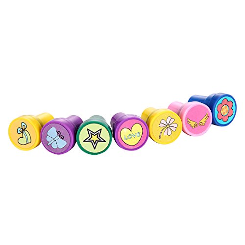 Stamps for Kids, LUCKYBIRD Best Sell Kids Stamp Set/ Heart Toy Stamp/Plastic Stamps, 26 Count - Thumbnail 4