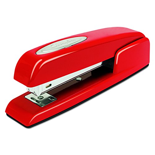 Swingline Stapler, 747 Iconic Desktop Stapler, 25 Sheet Capacity, Rio Red (74736)