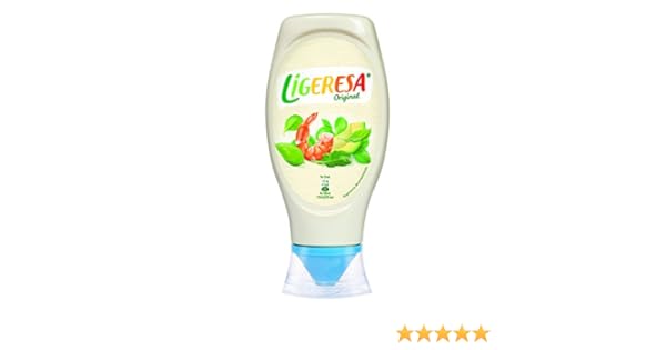 Ligeresa - Salsa mayo - Bocabajo con válvula limpia - 430 ml ...