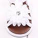 Voberry® Baby Infant Girls Flower Shoes Summer Crib Sandals (12~18 Month, White )