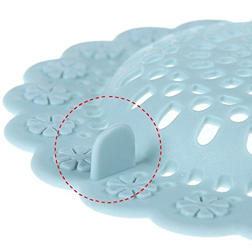 Shower Filter, 4 Pack Tub Drain Protector Silicone Flower Shape Drain Cover Hair Catcher/Strainer/Snare for Showers or Bathtubs