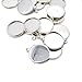 Honbay 20PCS Round Bezel Pendant Trays Blank Bases Cabochon Settings Trays for Jewelry Making (16mm)