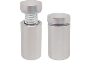 1/2 x 1-5/8 Inch Standoff Screws for Acrylic - Lantee Stainless Steel Glass Sign Standoff Mounts Hardware Bolts (12 x 40mm, 12 Pcs)