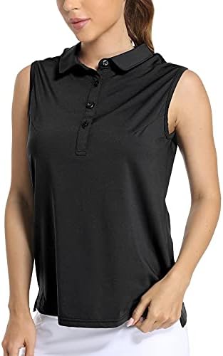 MIER Sleeveless Polo Shirts for Women Golf Collared Tank Top for Athletic, Tennis, Golfing, Quick Dry, UPF 50+ MIER Sleeveless Polo Shirts for Women Golf Collared Tank Top for Athletic, Tennis, Golfing, Quick Dry, UPF 50+