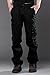 DUNKINBO Mens Casual Outdoor Army Camo Cargo Pants Hunting BDU Combat Work Pants Black 32 ¡­