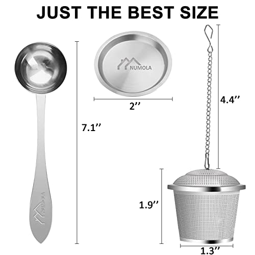 Numola Tea Infuser for Loose Tea, Loose Leaf Tea Infusers Set, Fine