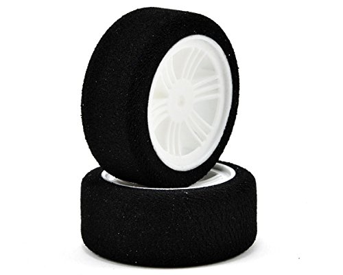 Contact RC 26mm 1/10 Nitro Sedan Foam Front Tires (2) (White) (32 Shore)