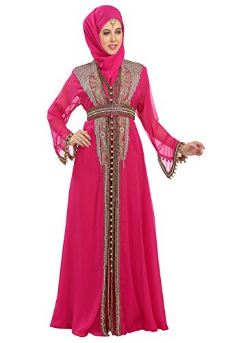 Modern Dubai Takchita Wedding Gown Floor Touch Caftan Dress